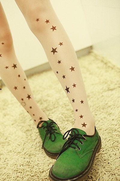 女孩纹身丝袜图片,时尚与个性的完美融合